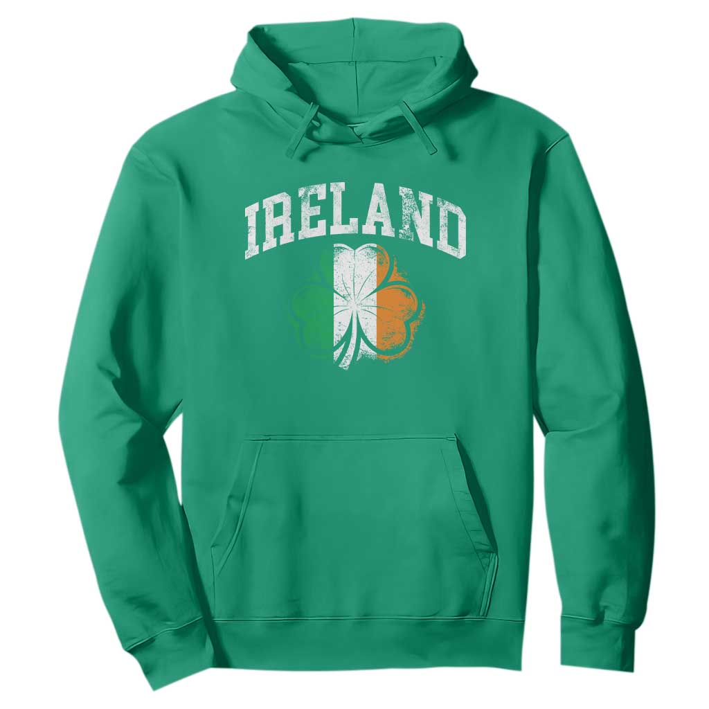 Irish Pride Hoodie Ireland Shamrock Flag St Patricks Day TS11 Irish Green Print Your Wear