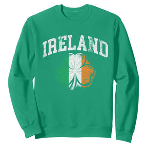 Irish Pride Sweatshirt Ireland Shamrock Flag St Patricks Day TS11 Irish Green Print Your Wear