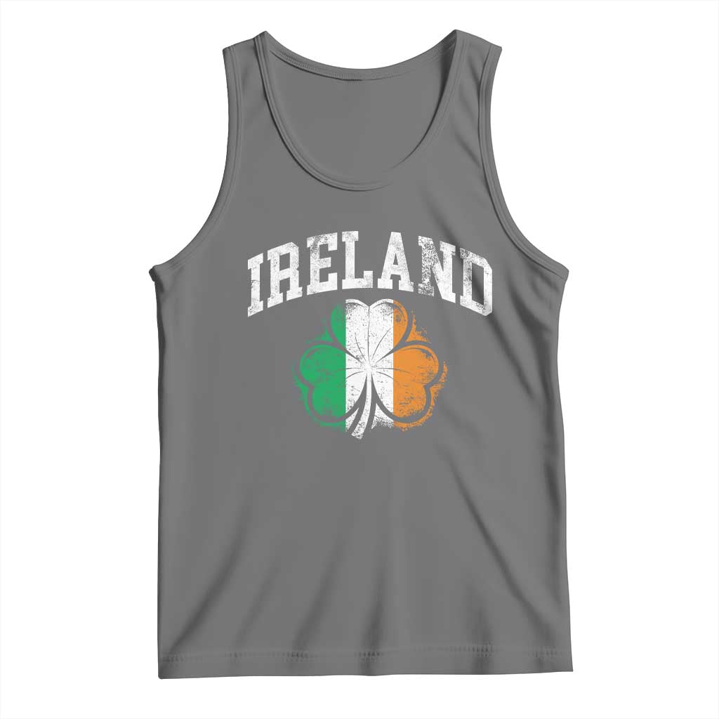 Irish Pride Tank Top Ireland Shamrock Flag St Patricks Day TS11 Black Heather Print Your Wear