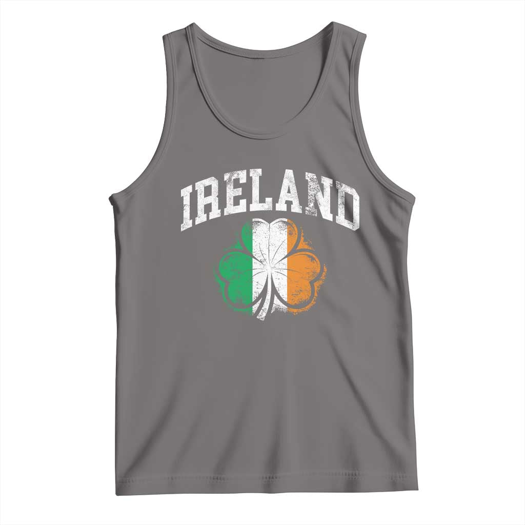 Irish Pride Tank Top Ireland Shamrock Flag St Patricks Day TS11 Deep Heather Print Your Wear