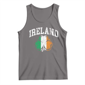 Irish Pride Tank Top Ireland Shamrock Flag St Patricks Day TS11 Deep Heather Print Your Wear