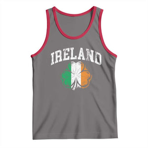 Irish Pride Tank Top Ireland Shamrock Flag St Patricks Day TS11 Deep Heather Red Print Your Wear