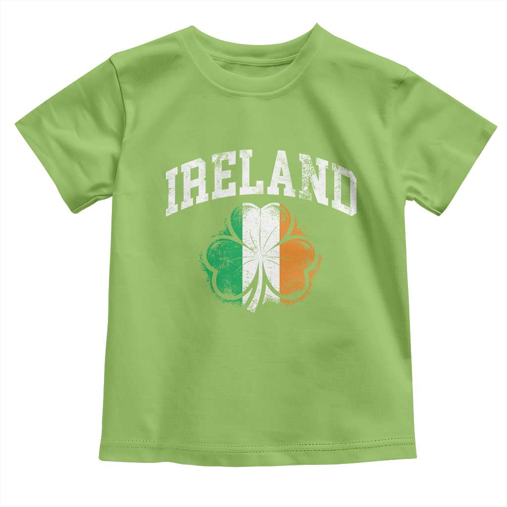 Irish Pride Toddler T Shirt Ireland Shamrock Flag St Patricks Day TS11 Lime Print Your Wear