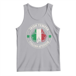 Funny Irish Temper Italian Attitude Tank Top Irish Italian Pride Vintage Shamrock TS11 Athletic Heather Print Your Wear