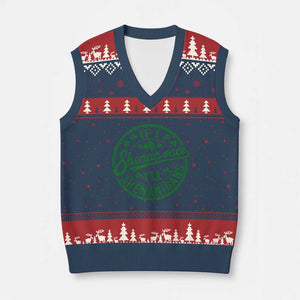 Funny St Patricks Day If I Shenan Once I Will Shenanigan V-Neck Knit Sweater Vest TS11 Navy Red Print Your Wear