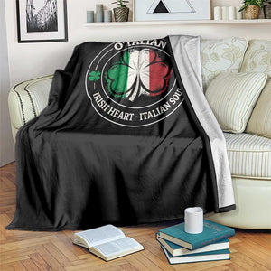 Irish Italian Pride Throw Blanket O'Talian Irish Heart Italian Soul St Patricks Day TS11 Print Your Wear