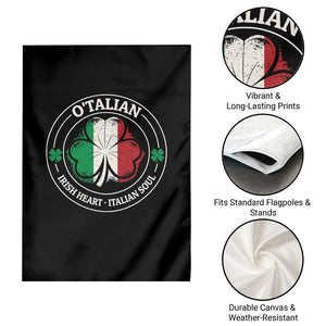 Irish Italian Pride Garden Flag O'Talian Irish Heart Italian Soul St Patricks Day TS11 Print Your Wear