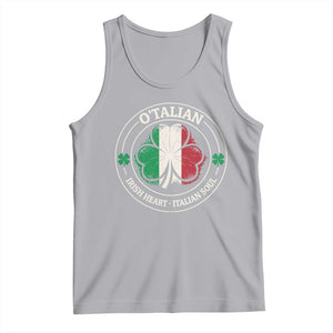 Irish Italian Pride Tank Top O'Talian Irish Heart Italian Soul St Patricks Day TS11 Athletic Heather Print Your Wear