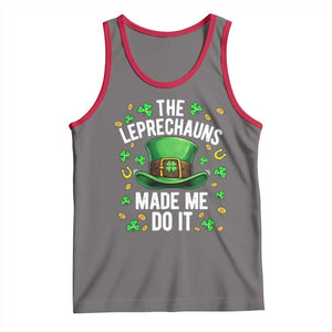 Funny St Patricks Day The Leprechauns Made Me Do It Tank Top TS11 Deep Heather Red Print Your Wear