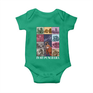 Punch The Monkey Baby Onesie In My Punch Era Baby Monkey Hugging Plush TS11 Irish Green Print Your Wear