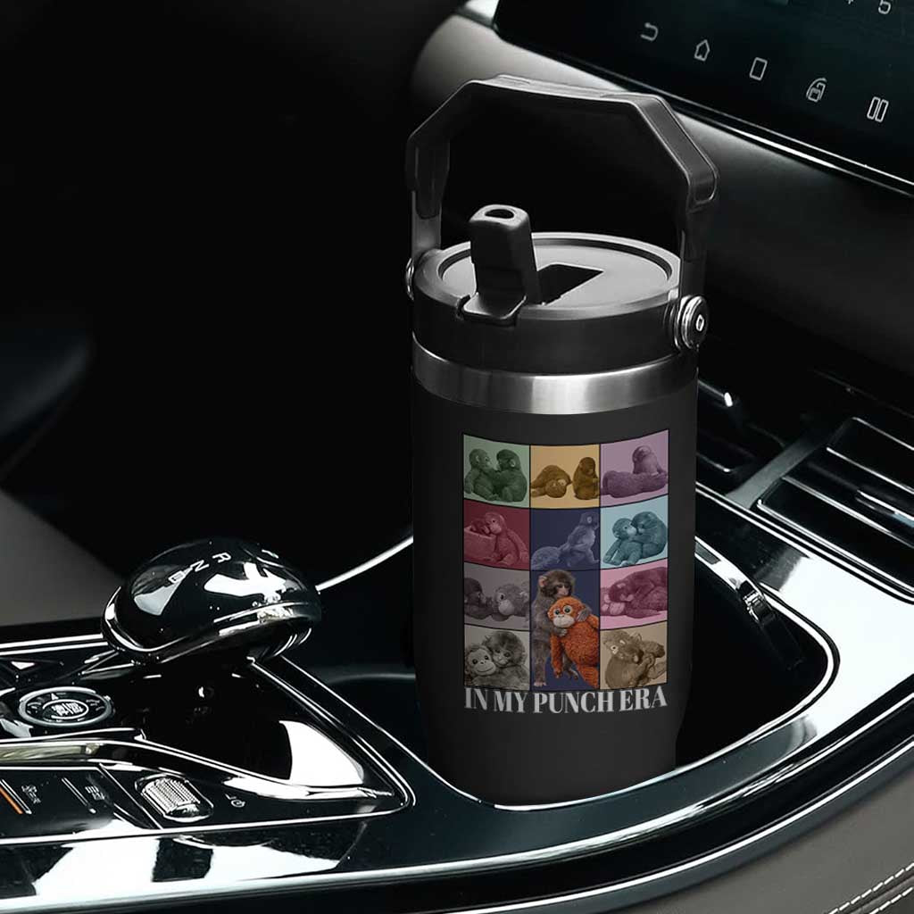 Punch The Monkey Flip Straw Tumbler In My Punch Era Baby Monkey Hugging Plush TS11 Print Your Wear