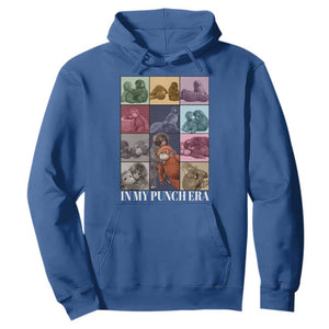 Punch The Monkey Hoodie In My Punch Era Baby Monkey Hugging Plush TS11 Royal Blue Print Your Wear