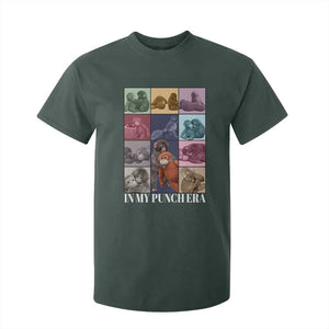 Punch The Monkey T Shirt For Kid In My Punch Era Baby Monkey Hugging Plush TS11 Dark Forest Green Print Your Wear