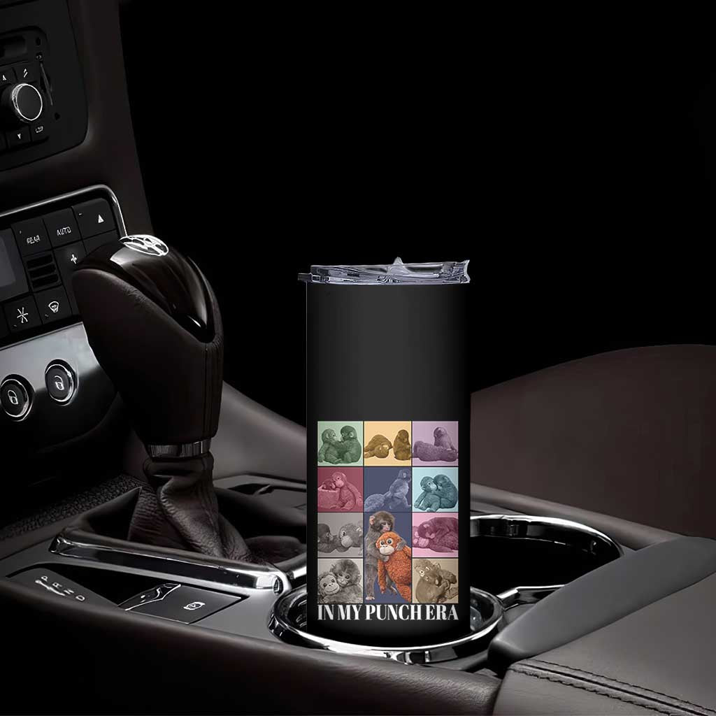 Punch The Monkey Skinny Tumbler In My Punch Era Baby Monkey Hugging Plush TS11 Print Your Wear