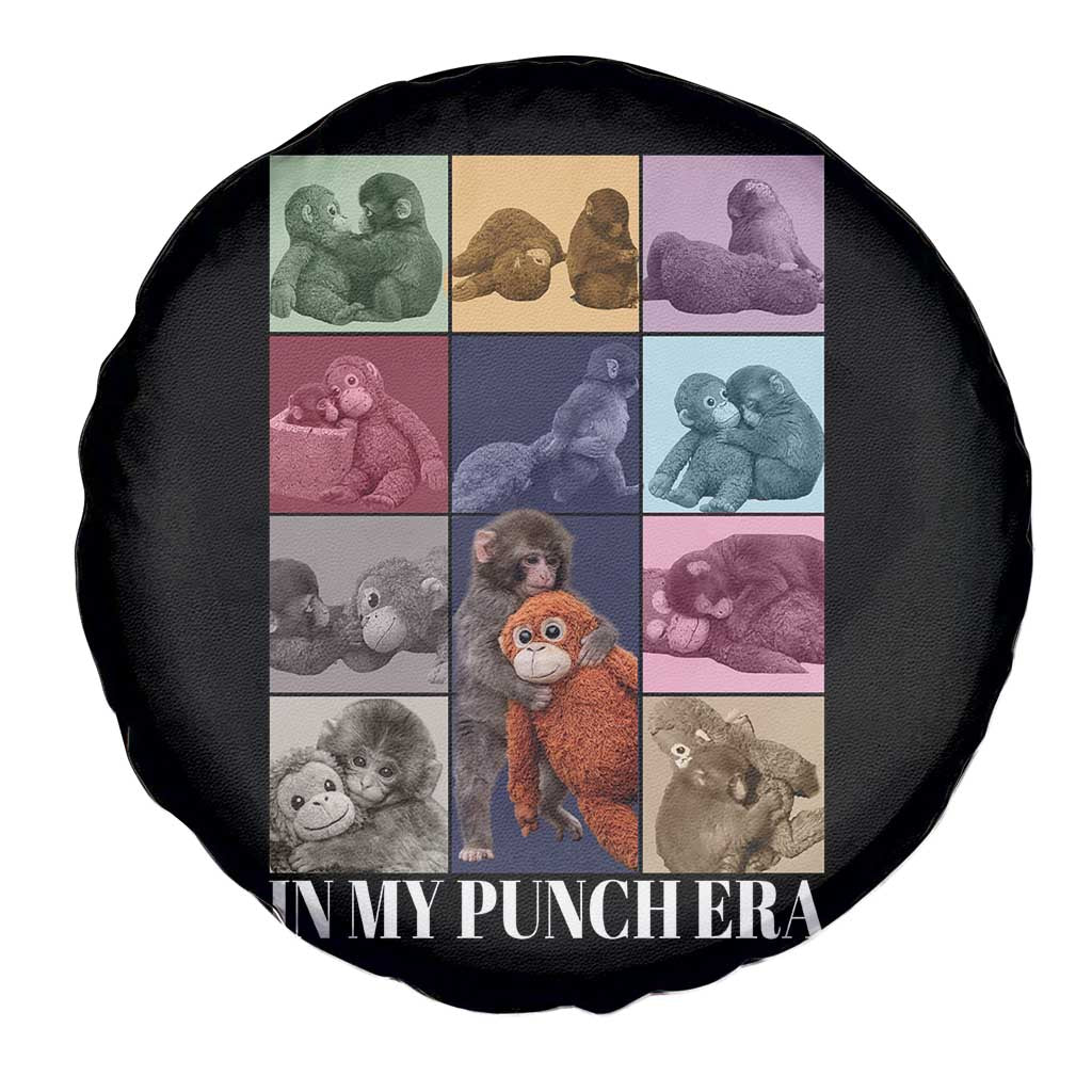 Punch The Monkey Spare Tire Cover In My Punch Era Baby Monkey Hugging Plush TS11 Print Your Wear
