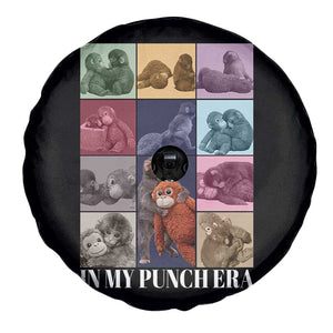 Punch The Monkey Spare Tire Cover In My Punch Era Baby Monkey Hugging Plush TS11 Print Your Wear