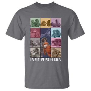 Punch The Monkey T Shirt In My Punch Era Baby Monkey Hugging Plush TS11 Charcoal Print Your Wear