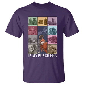 Punch The Monkey T Shirt In My Punch Era Baby Monkey Hugging Plush TS11 Purple Print Your Wear