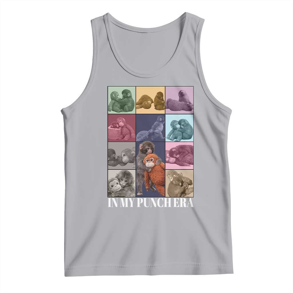 Punch The Monkey Tank Top In My Punch Era Baby Monkey Hugging Plush TS11 Athletic Heather Print Your Wear