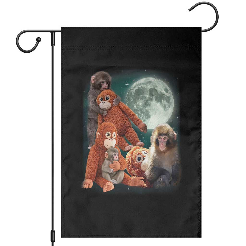 Baby Monkey Punch Garden Flag Three Punch Moon Orange Toy TS11 Black Print Your Wear
