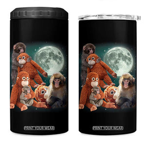Baby Monkey Punch 4 in 1 Can Cooler Tumbler Three Punch Moon Orange Toy TS11 One Size: 16 oz Black Print Your Wear
