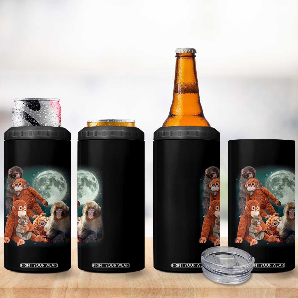Baby Monkey Punch 4 in 1 Can Cooler Tumbler Three Punch Moon Orange Toy TS11 Print Your Wear