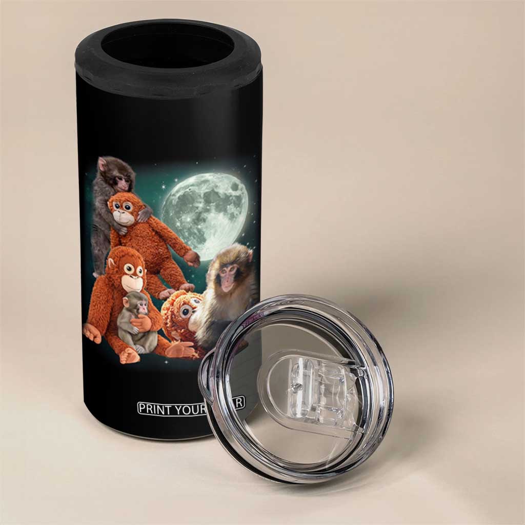 Baby Monkey Punch 4 in 1 Can Cooler Tumbler Three Punch Moon Orange Toy TS11 Print Your Wear