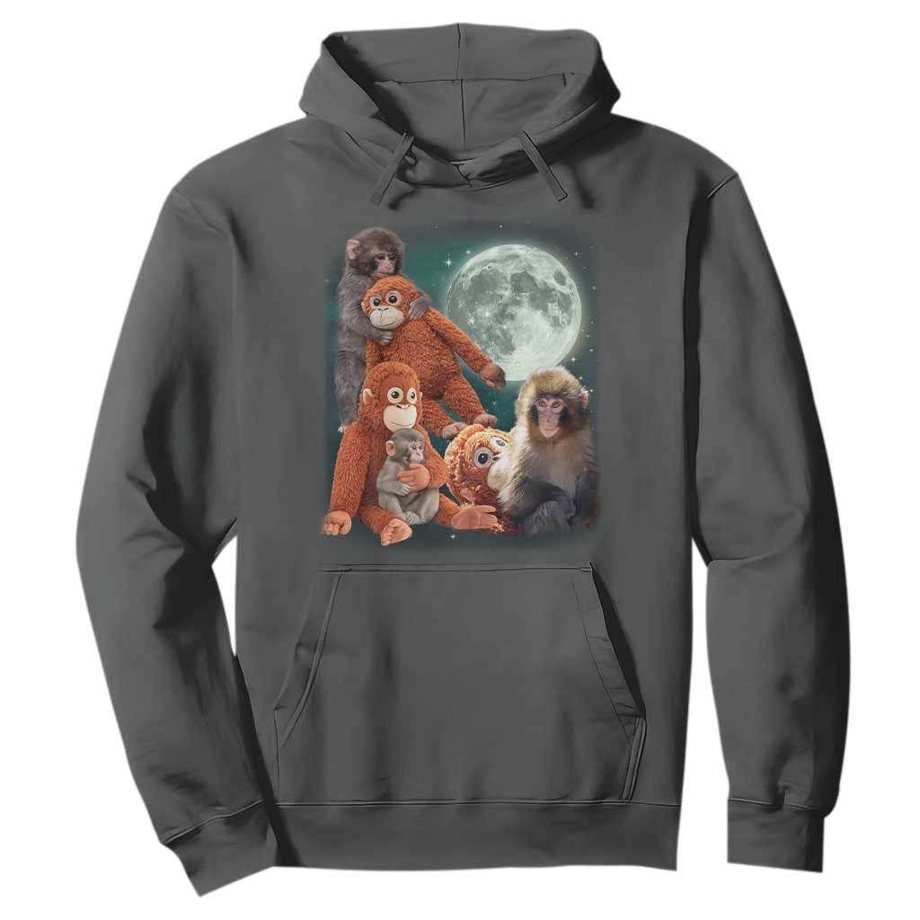 Baby Monkey Punch Hoodie Three Punch Moon Orange Toy TS11 Dark Heather Print Your Wear