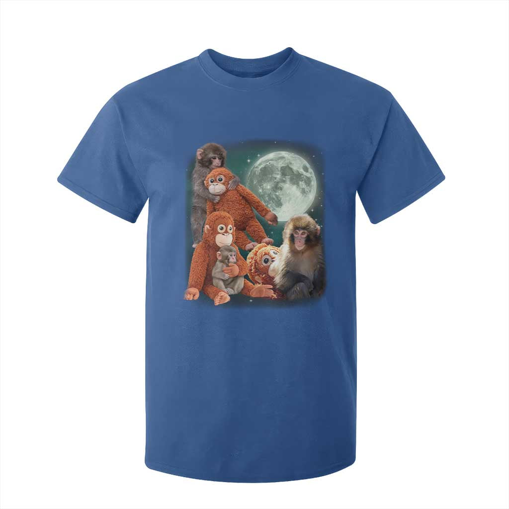 Baby Monkey Punch T Shirt For Kid Three Punch Moon Orange Toy TS11 Royal Blue Print Your Wear