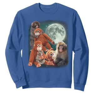 Baby Monkey Punch Sweatshirt Three Punch Moon Orange Toy TS11 Royal Blue Print Your Wear