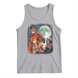 Baby Monkey Punch Tank Top Three Punch Moon Orange Toy TS11 Athletic Heather Print Your Wear