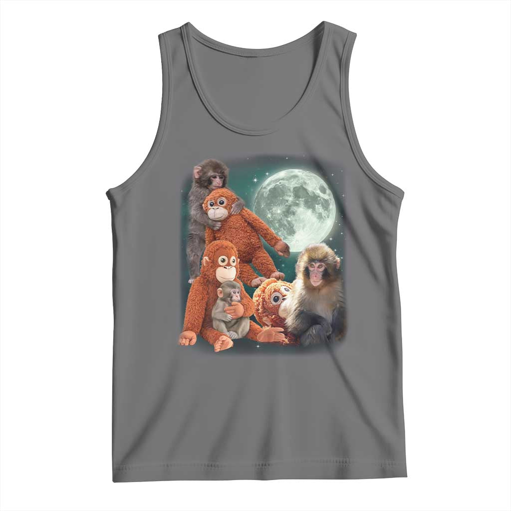 Baby Monkey Punch Tank Top Three Punch Moon Orange Toy TS11 Black Heather Print Your Wear