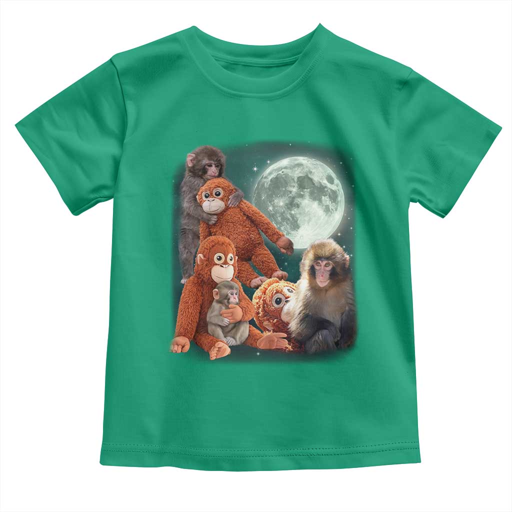 Baby Monkey Punch Toddler T Shirt Three Punch Moon Orange Toy TS11 Irish Green Print Your Wear