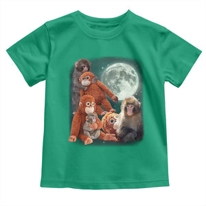 Baby Monkey Punch Toddler T Shirt Three Punch Moon Orange Toy TS11 Irish Green Print Your Wear