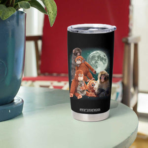 Baby Monkey Punch Tumbler Cup Three Punch Moon Orange Toy TS11 Print Your Wear