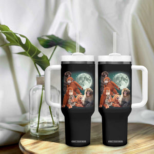 Baby Monkey Punch Tumbler With Handle Three Punch Moon Orange Toy TS11 Print Your Wear