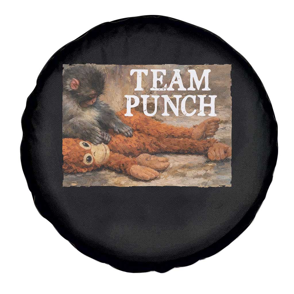 Team Punch Baby Monkey Plush Hugging Meme Spare Tire Cover TS11 Print Your Wear
