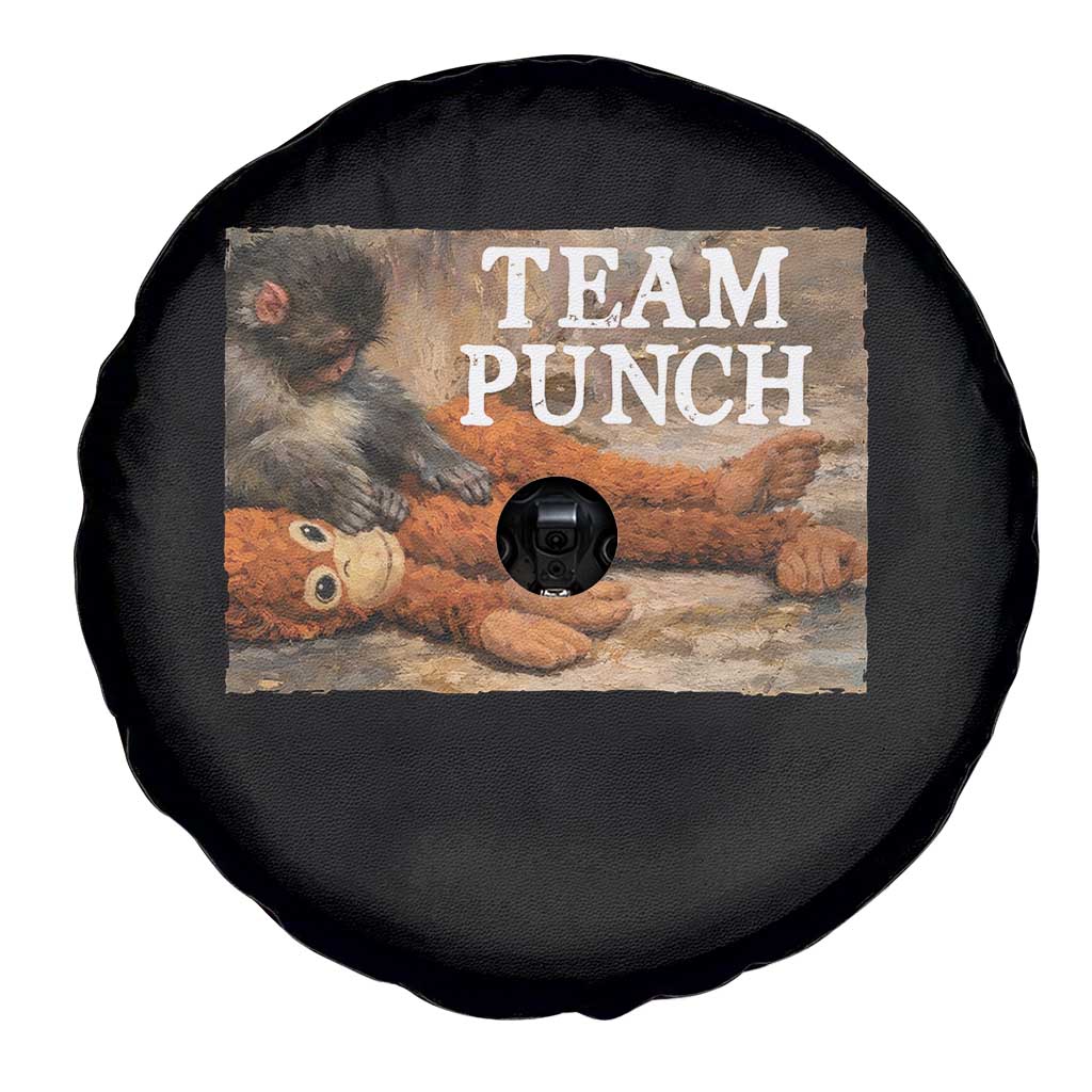 Team Punch Baby Monkey Plush Hugging Meme Spare Tire Cover TS11 Print Your Wear