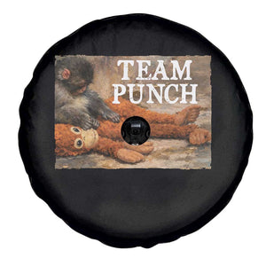 Team Punch Baby Monkey Plush Hugging Meme Spare Tire Cover TS11 Print Your Wear