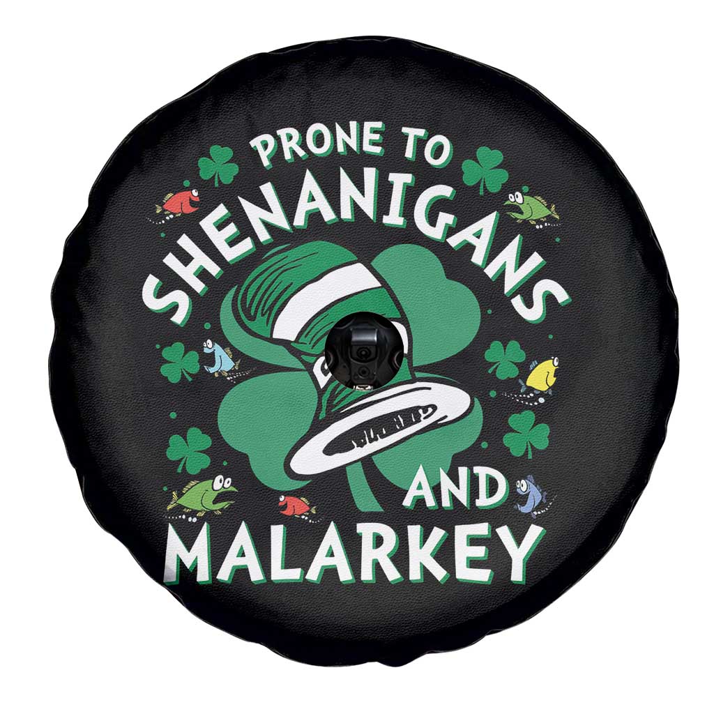 Funny Prone To Shenanigans And Malarkey Spare Tire Cover St Patricks Day Reading Hat TS11 Print Your Wear