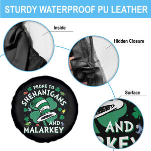 Funny Prone To Shenanigans And Malarkey Spare Tire Cover St Patricks Day Reading Hat TS11 Print Your Wear