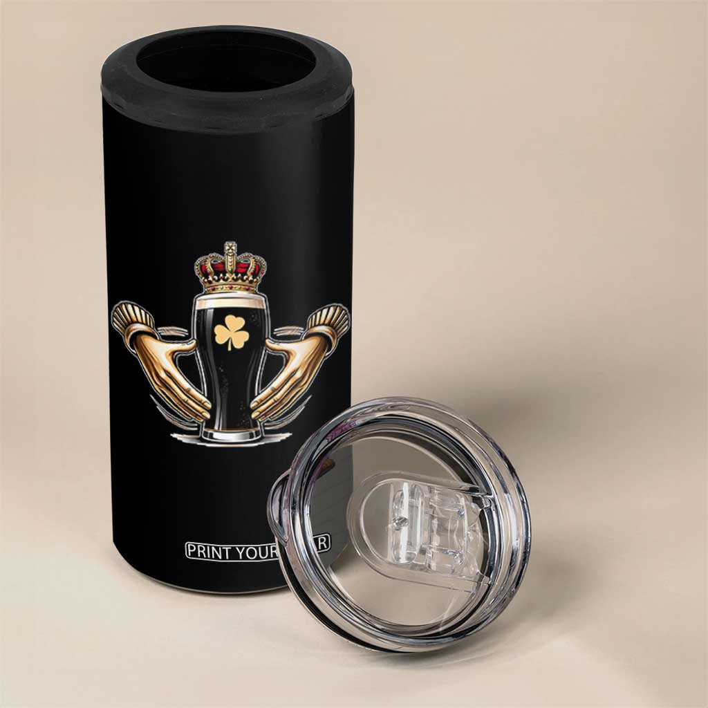 Irish Stout Claddagh Ring Beer Galway Ireland Souvenir 4 in 1 Can Cooler Tumbler TS11 Print Your Wear