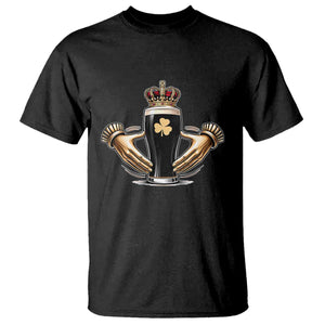 Irish Stout Claddagh Ring Beer Galway Ireland Souvenir T Shirt TS11 Black Print Your Wear