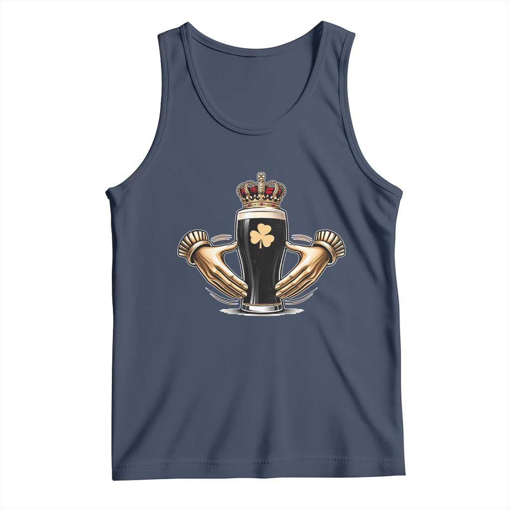 Irish Stout Claddagh Ring Beer Galway Ireland Souvenir Tank Top TS11 Navy Print Your Wear