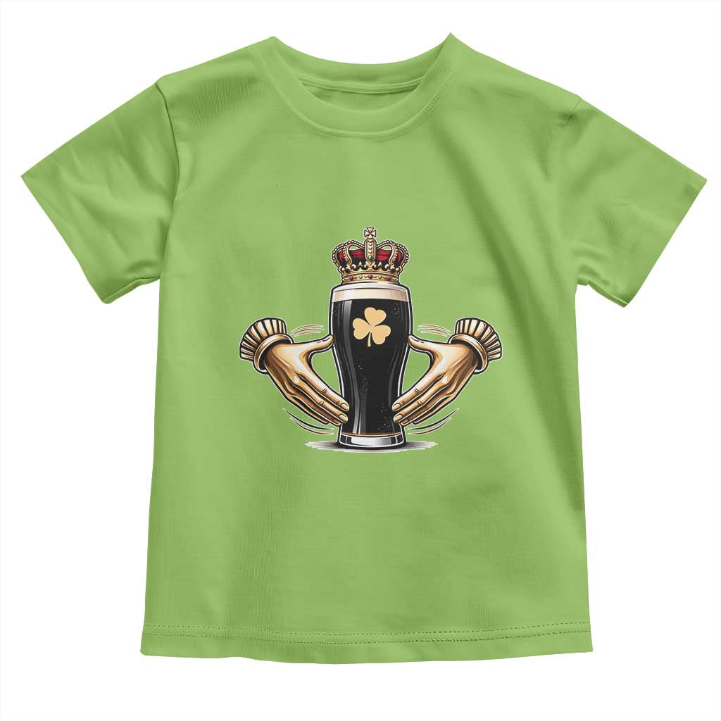 Irish Stout Claddagh Ring Beer Galway Ireland Souvenir Toddler T Shirt TS11 Lime Print Your Wear
