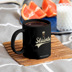 Funny Slainte Cheers Stout Beer Irish Shamrock St Patrick's Day Coffee Mug TS11 Print Your Wear