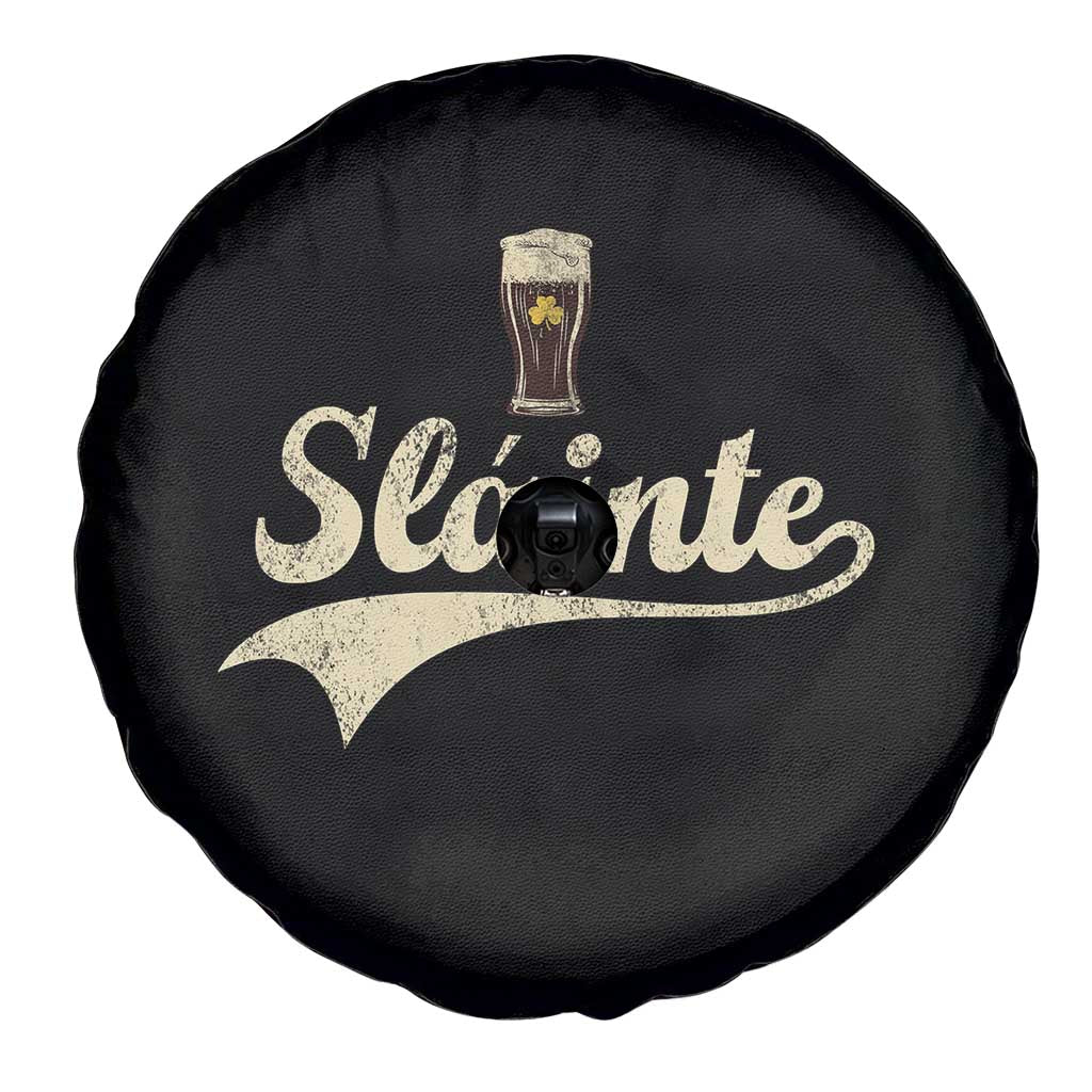 Funny Slainte Cheers Stout Beer Irish Shamrock St Patrick's Day Spare Tire Cover TS11 Print Your Wear