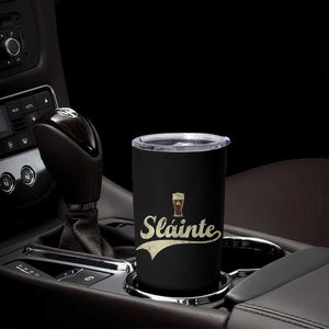 Funny Slainte Cheers Stout Beer Irish Shamrock St Patrick's Day Tumbler Cup TS11 Print Your Wear