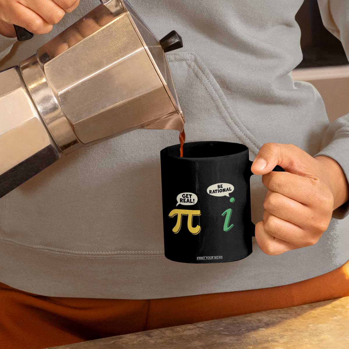 Get Real Be Rational Pi Math Teacher Geek Sarcastic Coffee Mug TS11 Print Your Wear