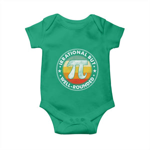 Funny Irrational But Well Rounded Pi Day Baby Onesie TS11 Irish Green Print Your Wear
